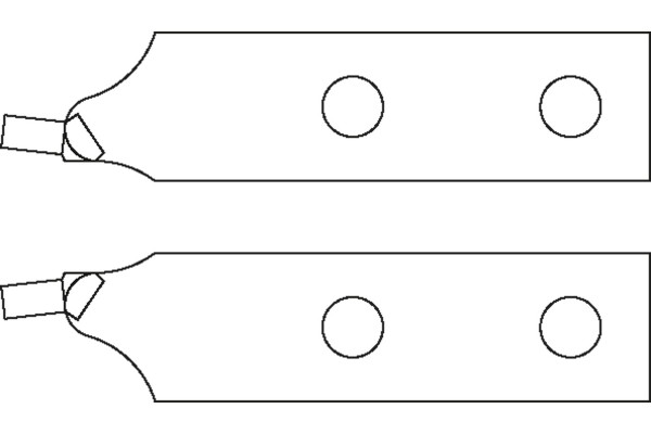 GEDORE Ersatzspitzen-Paar,gerade,f.8000 A 4-A 6,Ø 3,2-4,5mm E-8000 A 4 - A6