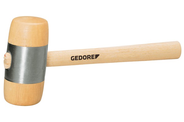 GEDORE Holzhammer aus Weißbuchenholz mit Metallmantel Ø 60 o. 70mm 229